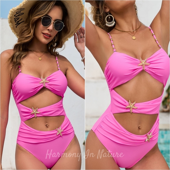 Harmony In Nature Other - Starry Waters Swimsuit - Pink